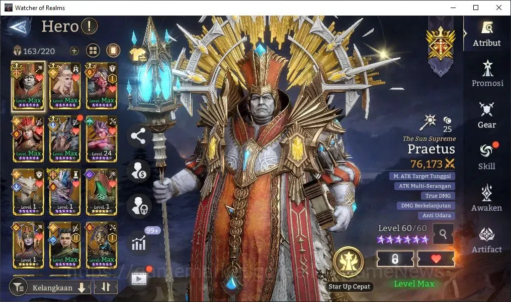 Watcher of Realms Accounts Global 60x|Lv 64|2,4M Power|4 Lord[Prateus,Laya,To image 6