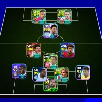 eFootball Accounts Legends & Iconic Players Android|PW3108|DeclanRiceBigT,Lionel Messi Show TPaolo Maldini Epic,Luis Suarez