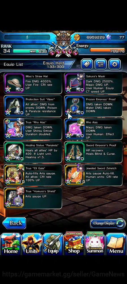 Grand Summoners Accounts Global|Rank 34|10 Ascend|UP Roy,Summer Miyu,Fen,Ki image 16