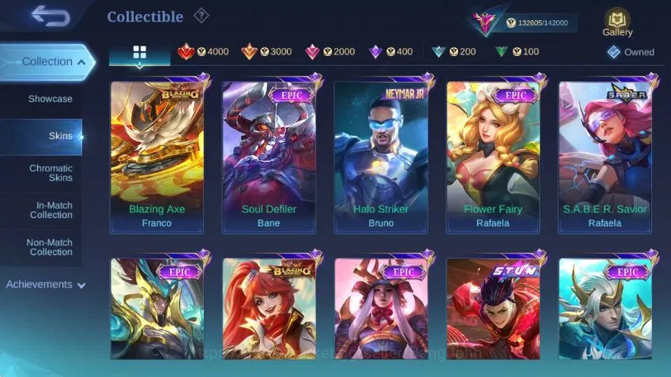 Mobile Legends: Bang Bang Accounts Collector Global|Skin 447|Exalted|Legend Gusion,Aspriant Layla+Lesley+Angela,PRIME 11