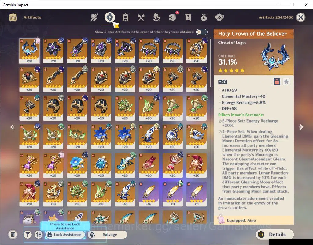 Genshin Impact Accounts Asia|AR 55|5 Limited +3(*5Weapon)|[AlhaitamC2,Clor image 5