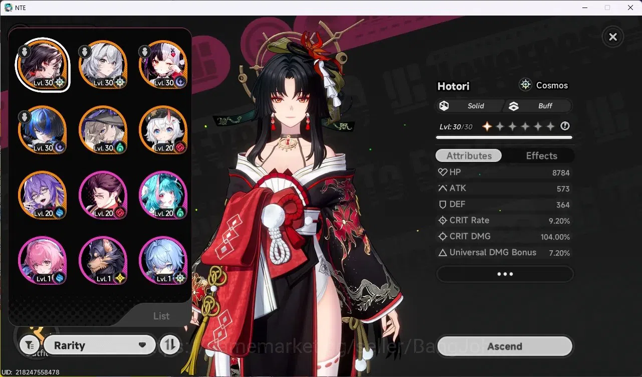 Neverness to Everness Accounts SEA | Hunter Lv 16 | 6 S-Class (Hotori,Lacrimosa,) image 2