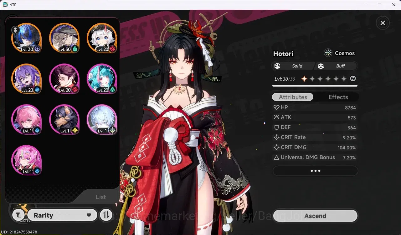 Neverness to Everness Accounts SEA | Hunter Lv 16 | 6 S-Class (Hotori,Lacrimosa,) image 3
