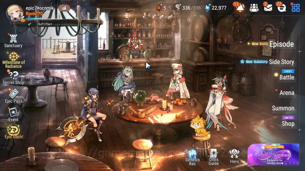 Epic Seven Accounts High-End GLOBAL Unverif|NewEra|19 ML(Tidal Rift Elvira,Shepherd Dark Diene,NM Luna)+A Fumyr|All 1