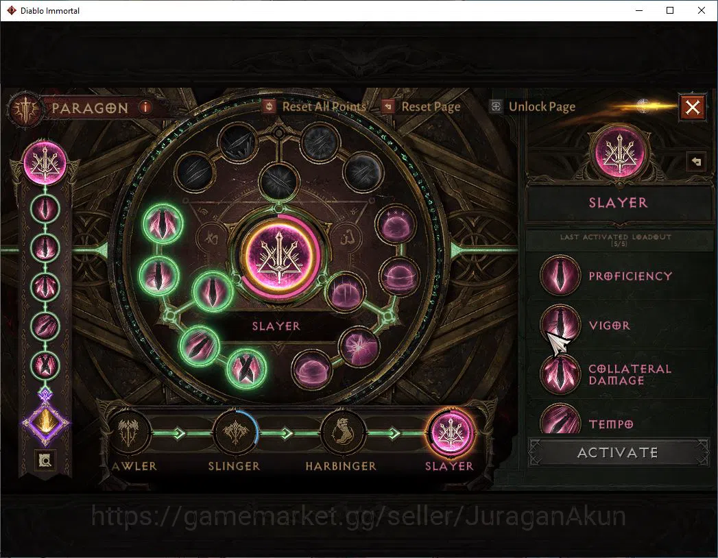 Diablo Immortal Accounts Mid-Tier SEA- Anu|Lv60(375) | Wizard |24K CR|Reso 480|Hell III|Cosmetic|Paragon Slayer|Hell Lv 10