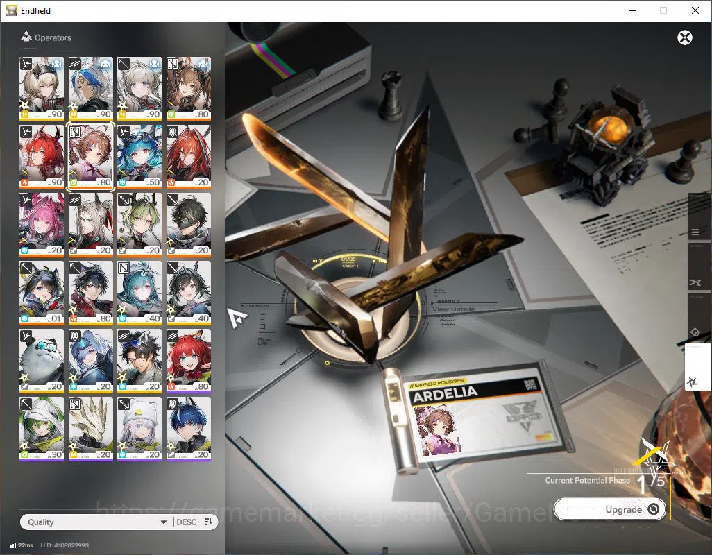 Arknights: Endfield Accounts ASIA|Lv57|SSR 9 (5Limit) [Yvonne,Laevatain+Sign,Em image 11