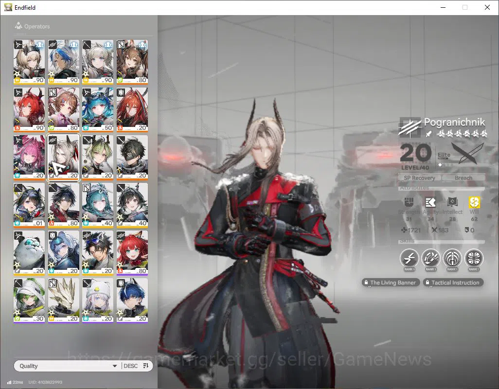 Arknights: Endfield Accounts ASIA|Lv57|SSR 9 (5Limit) [Yvonne,Laevatain+Sign,Em image 8