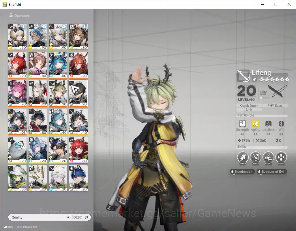 Arknights: Endfield Accounts ASIA|Lv57|SSR 9 (5Limit) [Yvonne,Laevatain+Sign,Em image 9