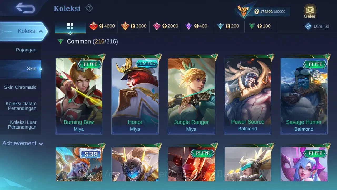 Mobile Legends: Bang Bang Accounts Global | Skin 460 | Legend GS | Hayabusa Skin Max image 12