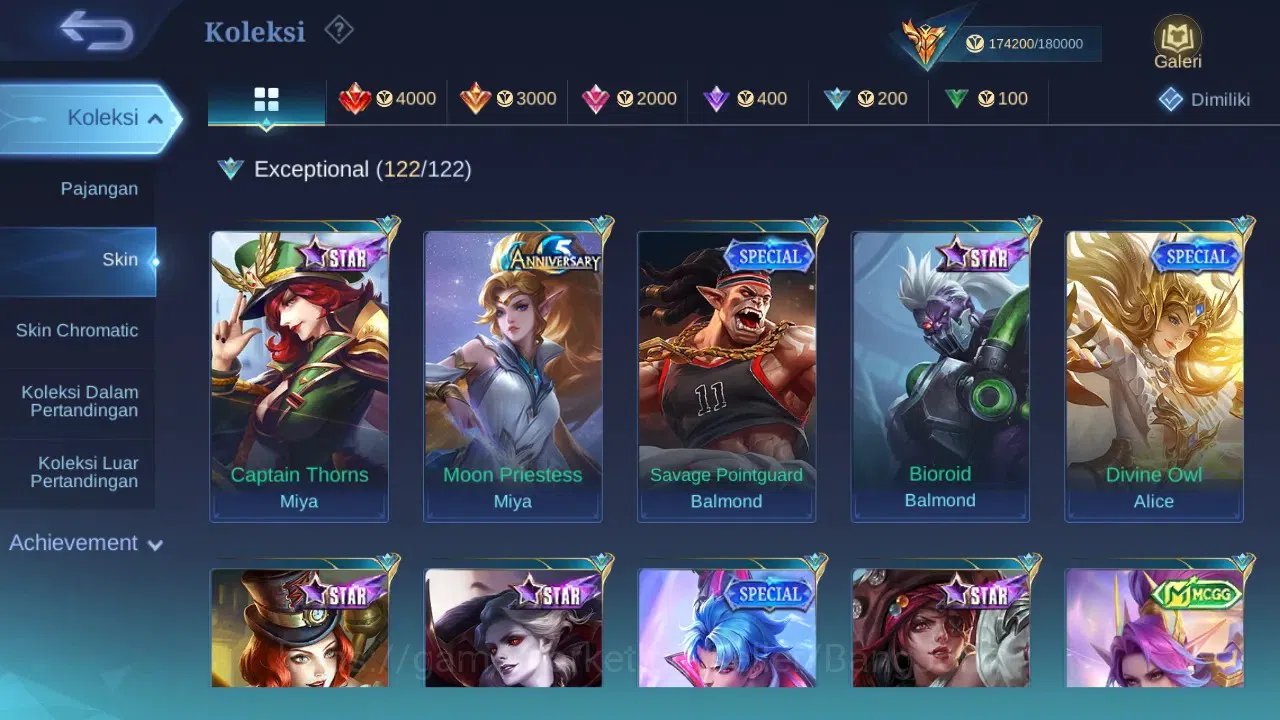 Mobile Legends: Bang Bang Accounts Global | Skin 460 | Legend GS | Hayabusa Skin Max image 13