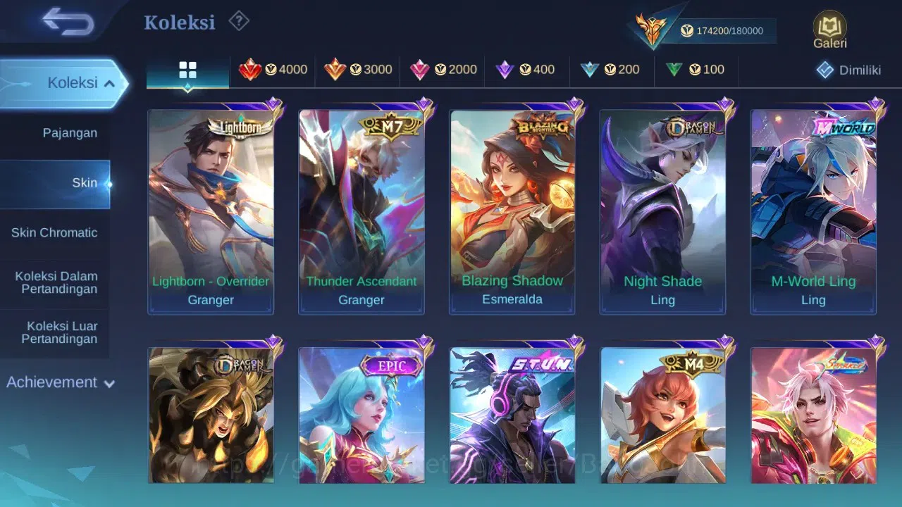 Mobile Legends: Bang Bang Accounts Global | Skin 460 | Legend GS | Hayabusa Skin Max image 15