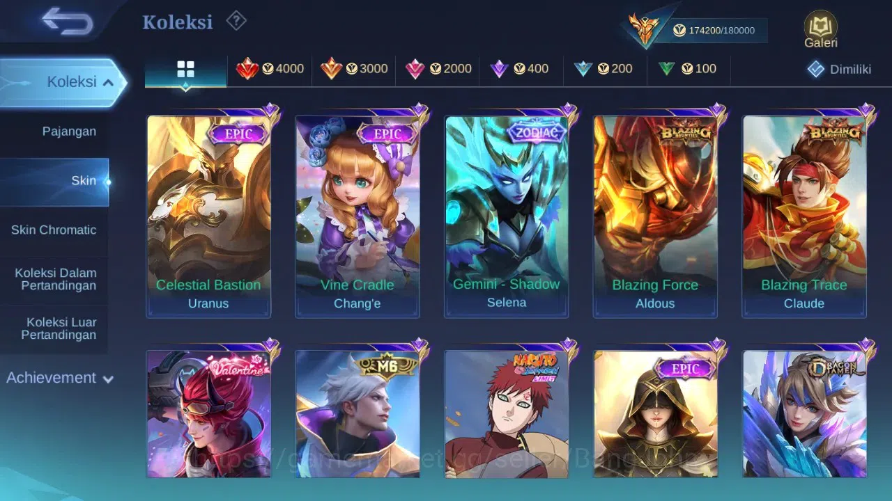 Mobile Legends: Bang Bang Accounts Global | Skin 460 | Legend GS | Hayabusa Skin Max image 18