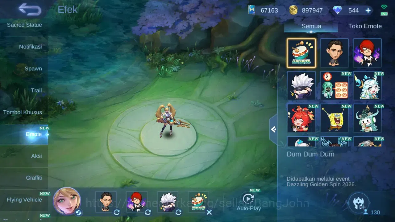 Mobile Legends: Bang Bang Accounts Global | Skin 460 | Legend GS | Hayabusa Skin Max image 3