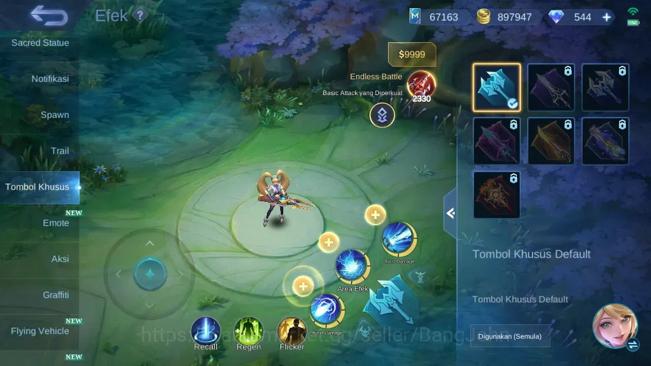 Mobile Legends: Bang Bang Accounts Global | Skin 460 | Legend GS | Hayabusa Skin Max image 4