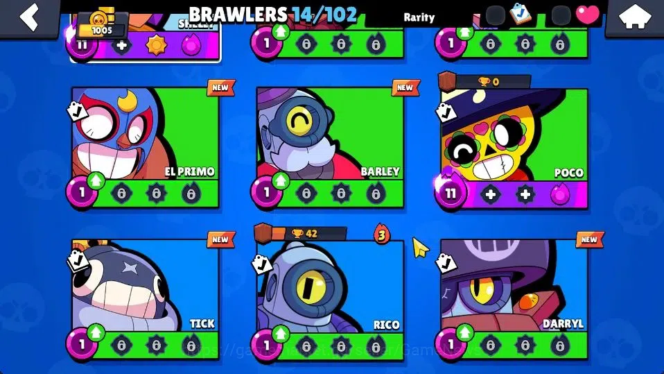 Brawl Stars Accounts 1005 Trophy|14 Brawlers 2 Max Lvl [Poco,Shelly]|12 image 7