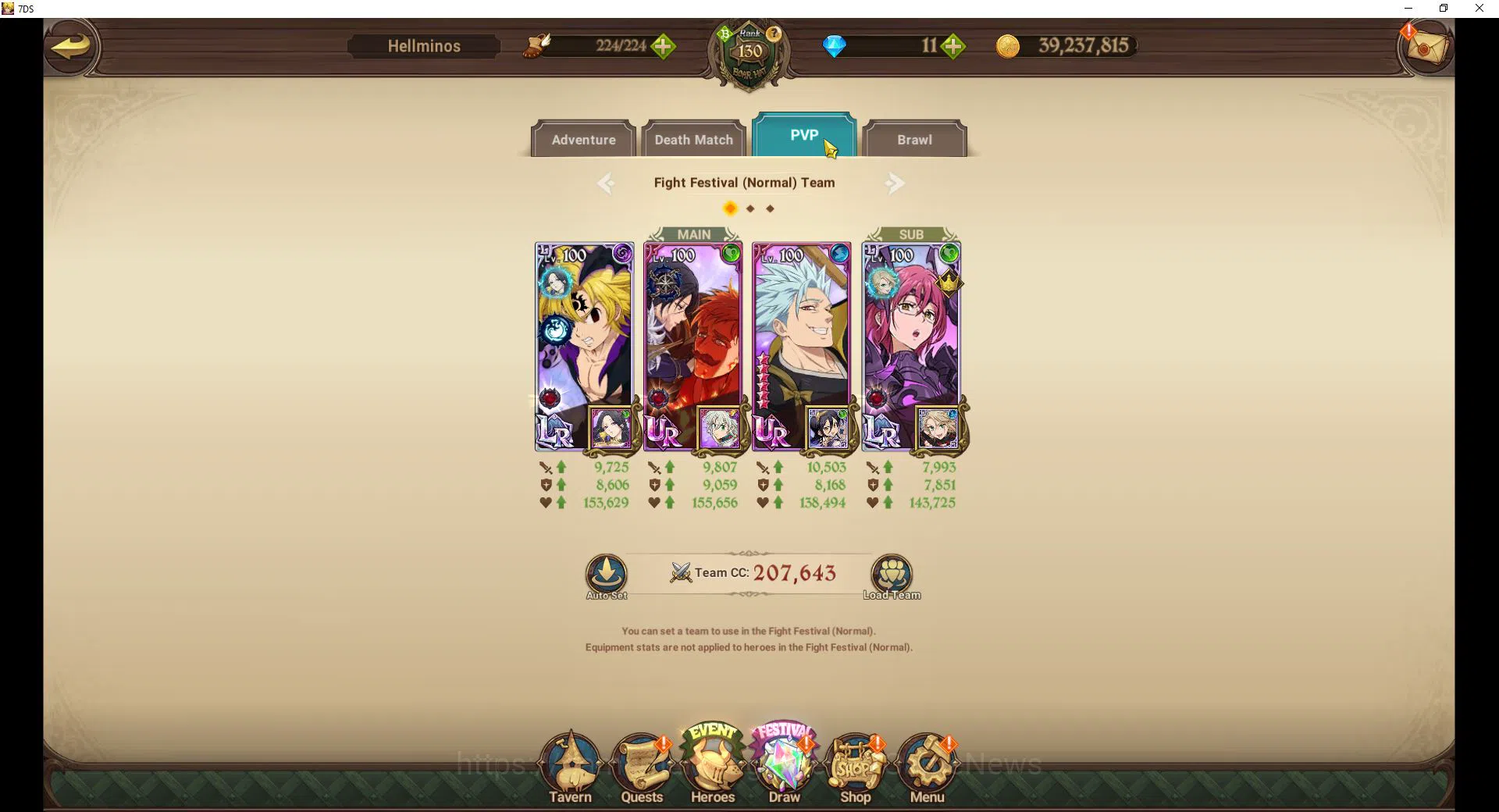 The Seven Deadly Sins: Grand Cross Accounts Midgame ASIA|7,7M CC|105 LS|8 LR+13 UR+Many Collab|N Meliod2/6,H 11
