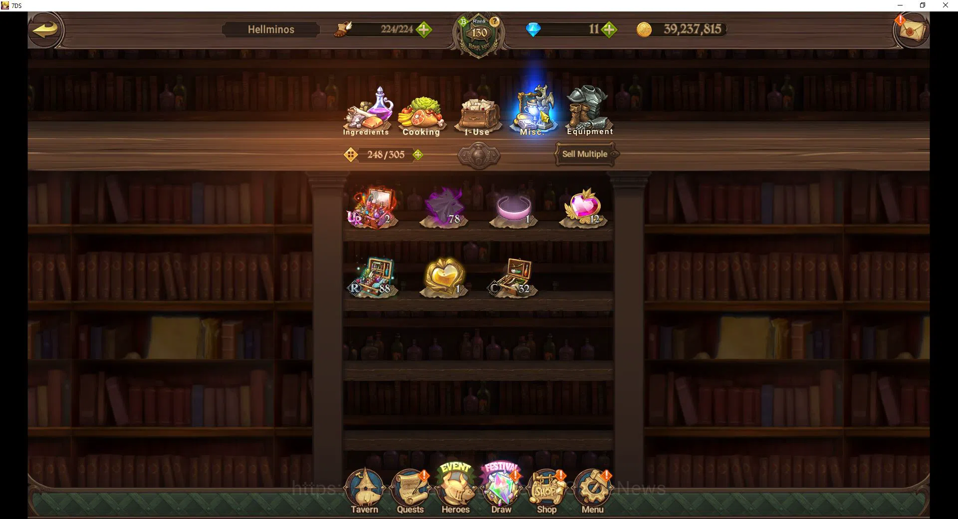 The Seven Deadly Sins: Grand Cross Accounts Midgame ASIA|7,7M CC|105 LS|8 LR+13 UR+Many Collab|N Meliod2/6,H 18