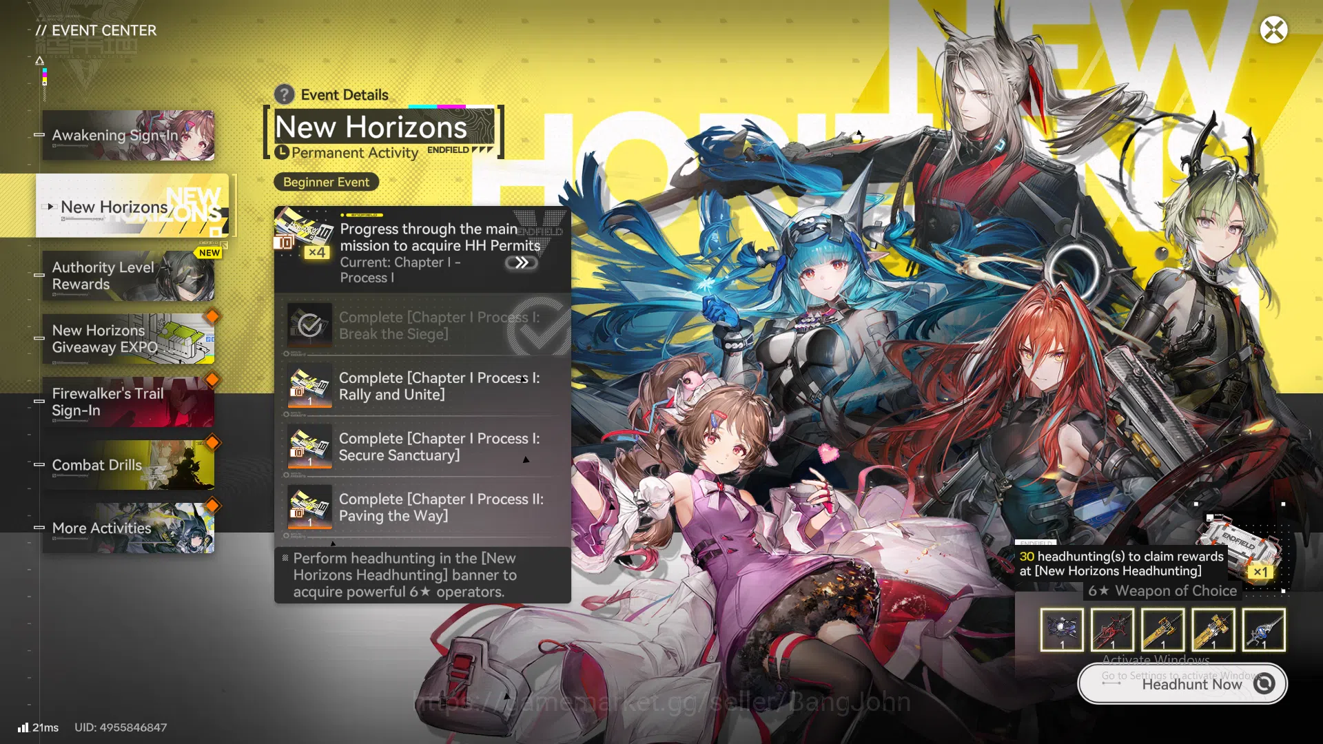 Arknights: Endfield Accounts Starter Fresh | ASIA | New Horizons | Day 2 Sign-I image 7