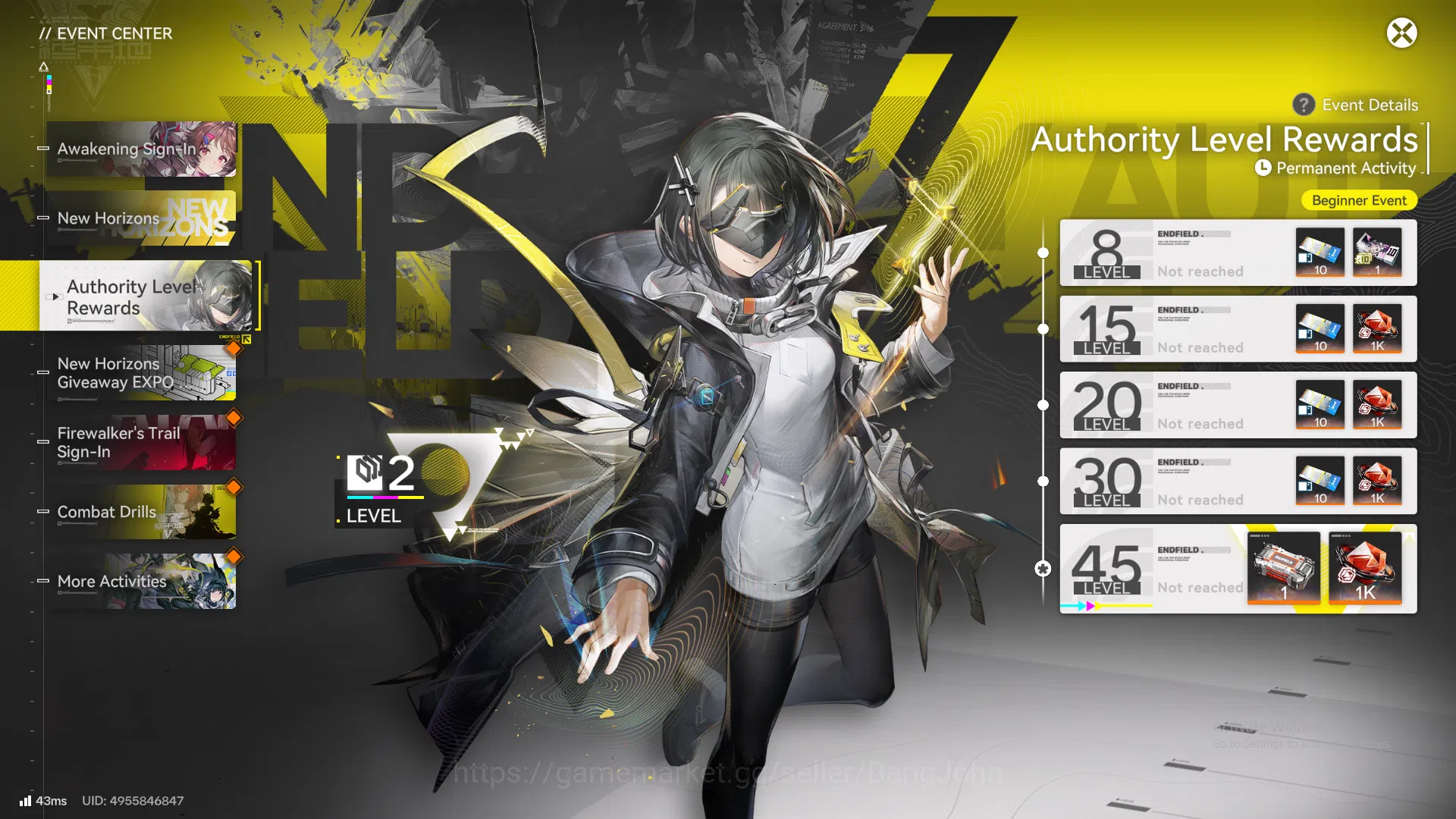 Arknights: Endfield Accounts Starter Fresh | ASIA | New Horizons | Day 2 Sign-I image 8