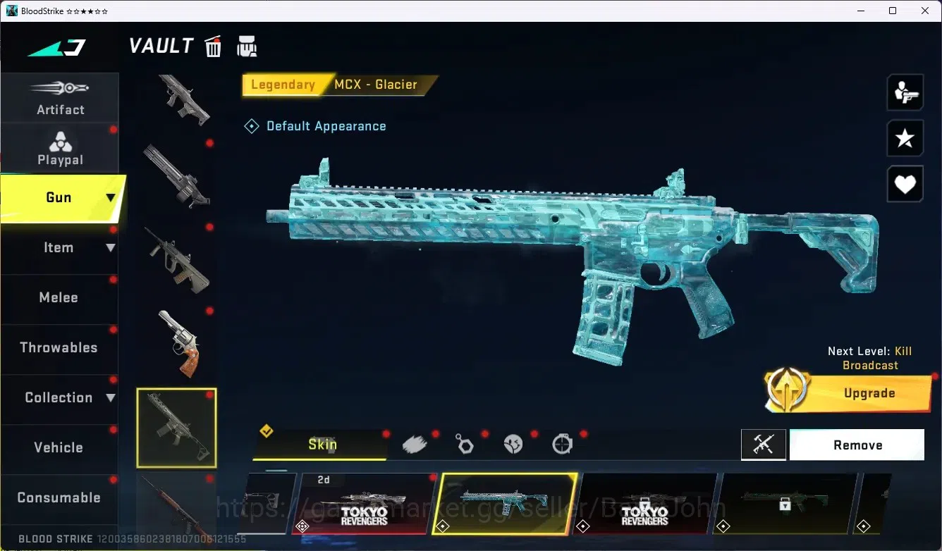 Blood Strike Accounts ASIA |Ultra Lightblade-Limbo|2 Collab Gun [AOT]|1  image 13