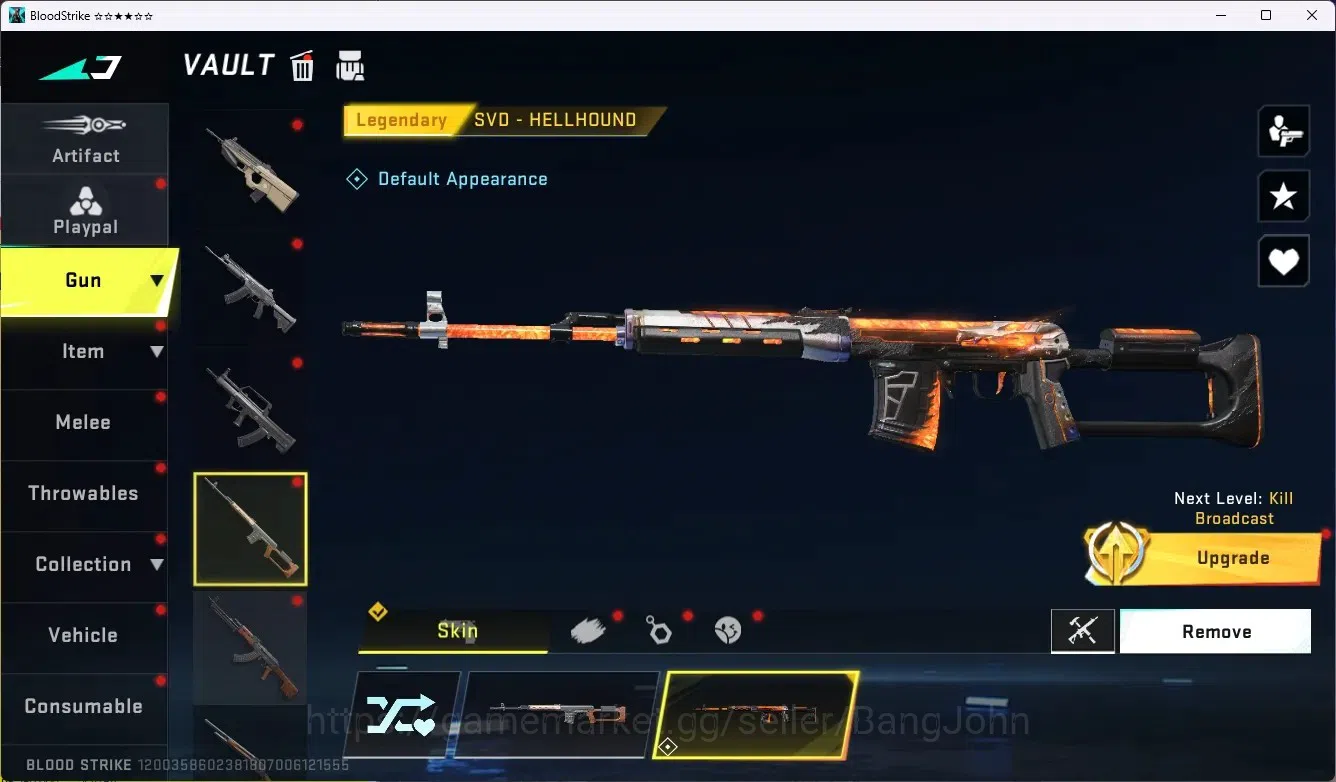 Blood Strike Accounts ASIA |Ultra Lightblade-Limbo|2 Collab Gun [AOT]|1  image 16