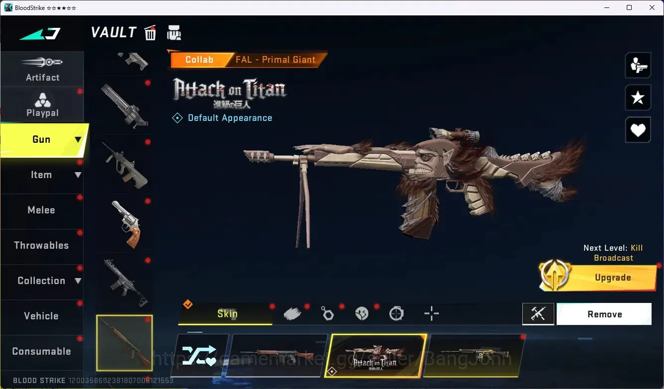 Blood Strike Accounts ASIA |Ultra Lightblade-Limbo|2 Collab Gun [AOT]|1  image 3