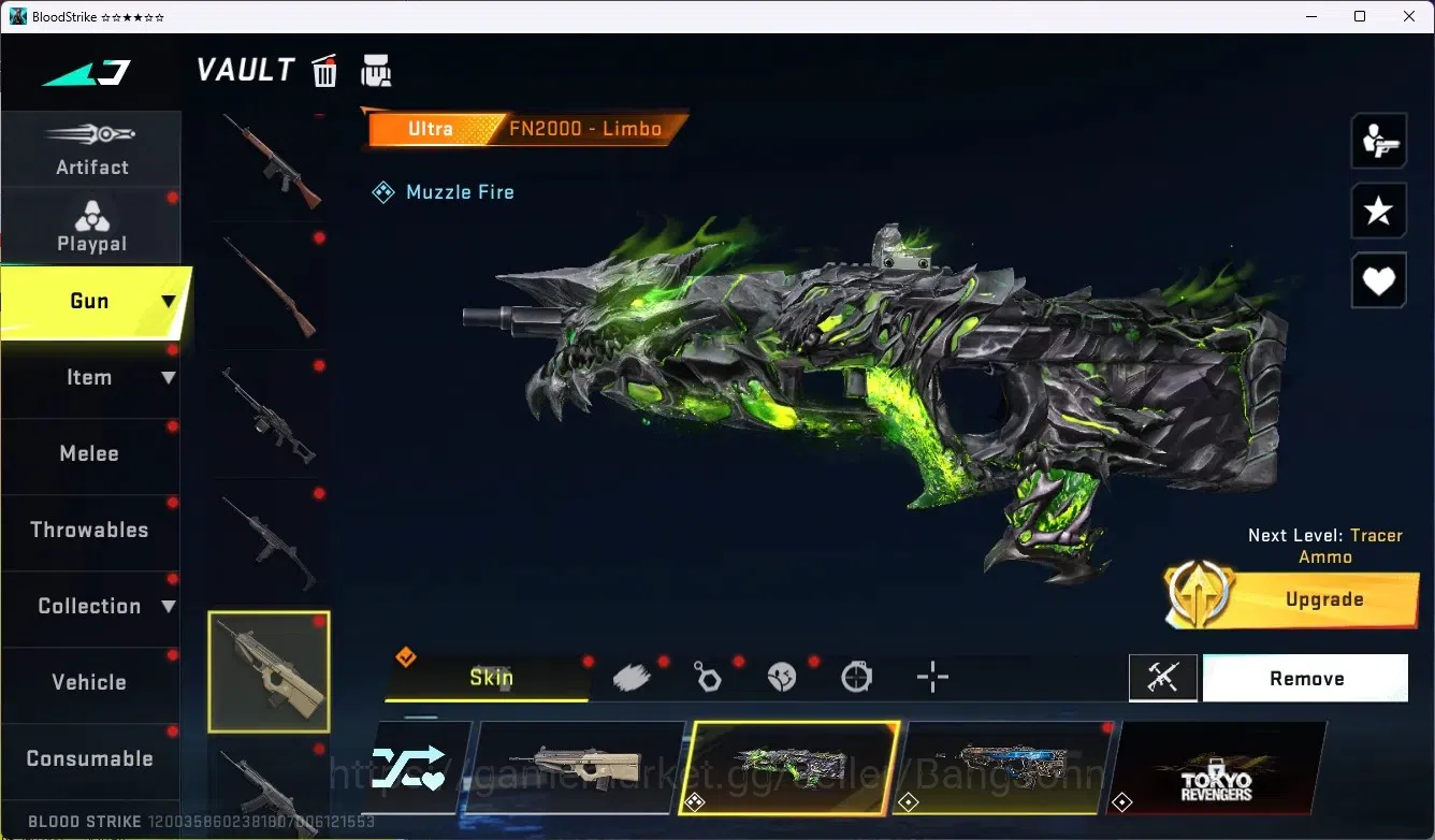 Blood Strike Accounts ASIA |Ultra Lightblade-Limbo|2 Collab Gun [AOT]|1  image 4