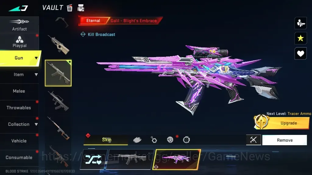 Blood Strike Accounts Starter Asia | Eternal Galil Blight Embrace Lv2 | Legendary M4A1 Venom| Fresh Starter Acc |Log 1