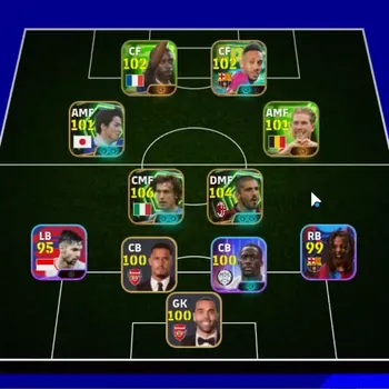 eFootball Accounts Legends & Iconic Players Android|5 Epic Andrea Pirlo,Gennaro Gattuso,Aubameyang,Ono Shinji,Andriy