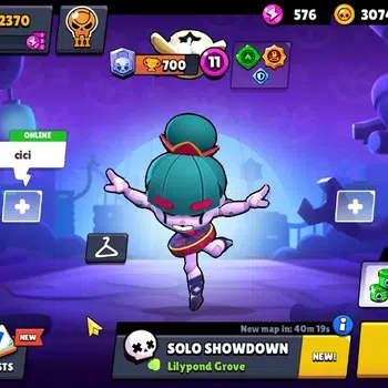 Brawl Stars Accounts 2370 Trophy|23 Brawlers 3 Max (Gigi,Bo,Edgar)|1 Legendary (Mecha Bo),2 Mythic 3 Epic,2SR,2R Skin|5k