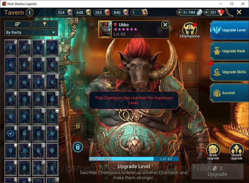 Raid: Shadow Legends Accounts Lv60 2,2M Power|24 Legend(GNUT,UKKO,Ninja,Etc)+CB image 16