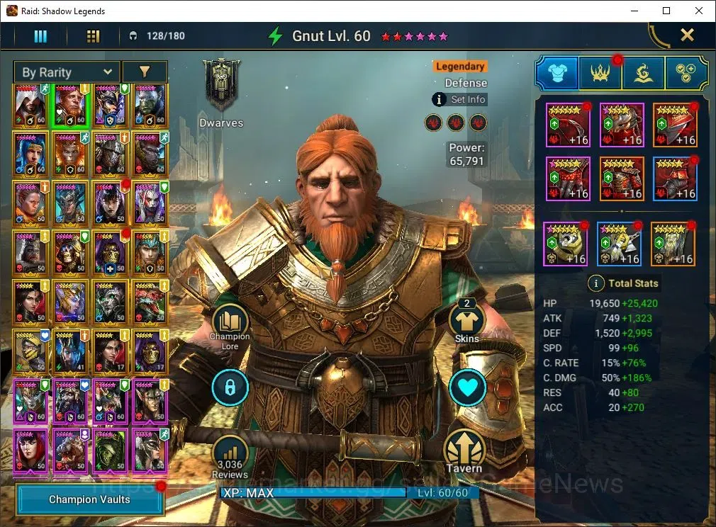 Raid: Shadow Legends Accounts Lv60 2,2M Power|24 Legend(GNUT,UKKO,Ninja,Etc)+CB image 4