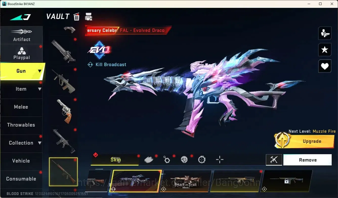Blood Strike Accounts ASIA | 1 EVO: FAL Evolved Draco|1 AOT|2 ULTRA GUN| image 10