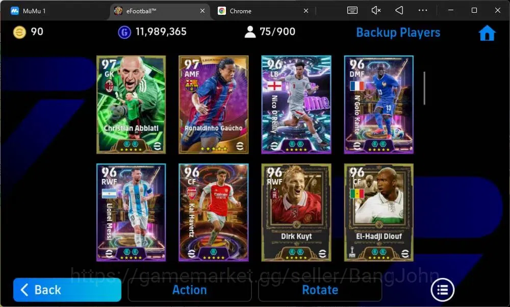 eFootball Accounts Mobile|PW 3178|Bigtime Nistelrooij,Messi,Neymar|Le image 4