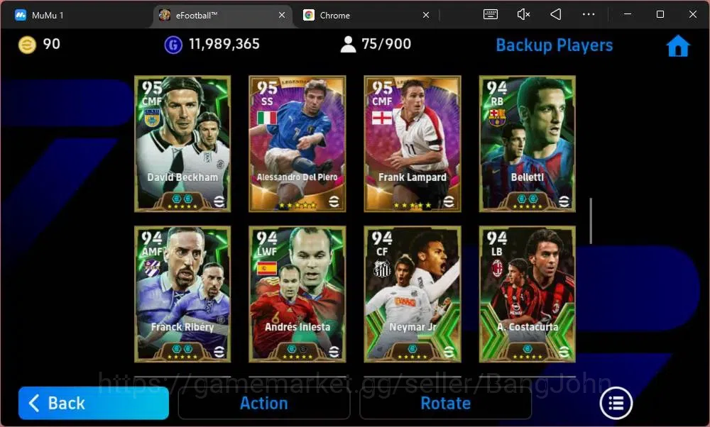 eFootball Accounts Mobile|PW 3178|Bigtime Nistelrooij,Messi,Neymar|Le image 7
