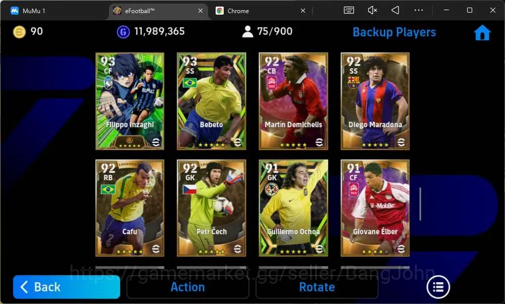 eFootball Accounts Mobile|PW 3178|Bigtime Nistelrooij,Messi,Neymar|Le image 9