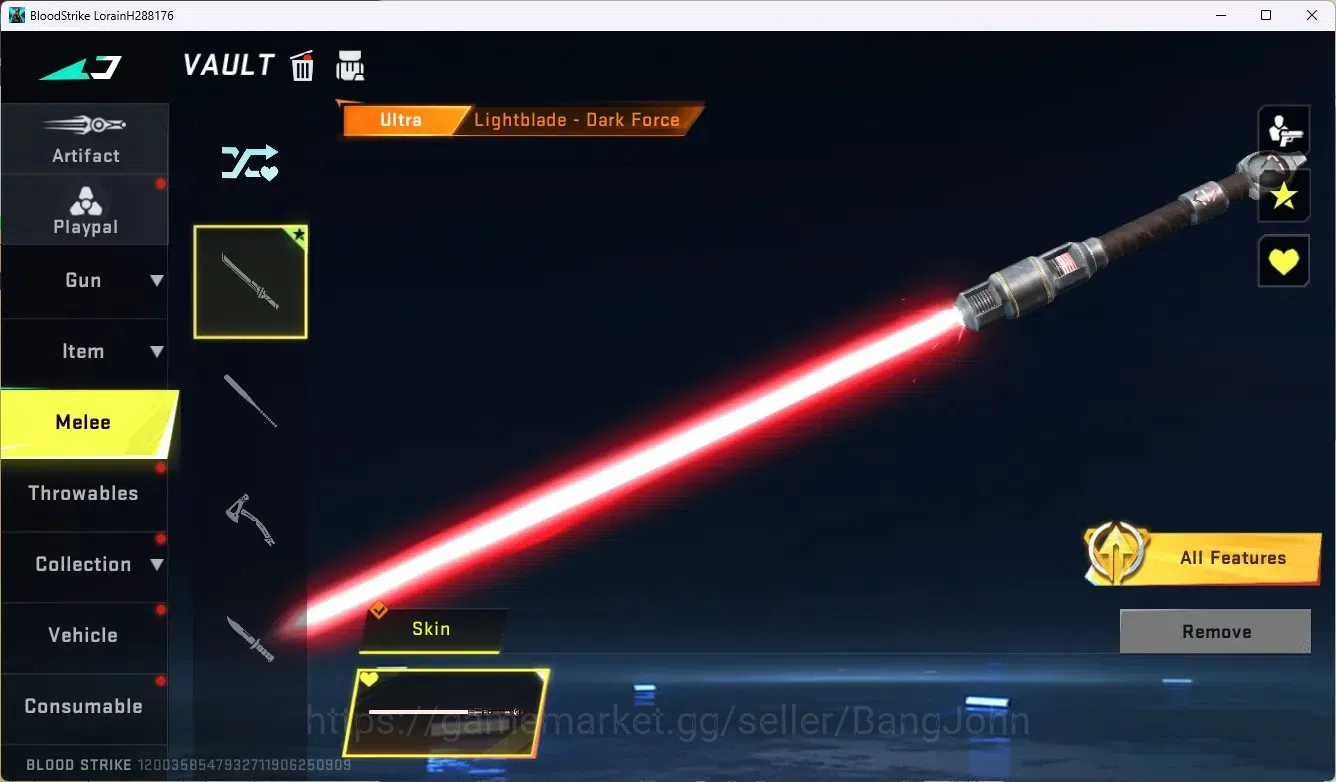Blood Strike Accounts ASIA | 1 Ultra Melee: Lightblade - Dark Force | 1  image 4