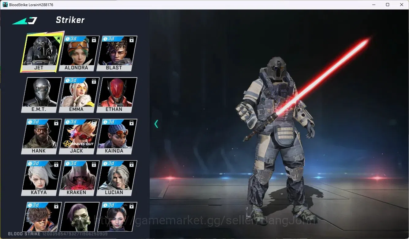 Blood Strike Accounts ASIA | 1 Ultra Melee: Lightblade - Dark Force | 1  image 5
