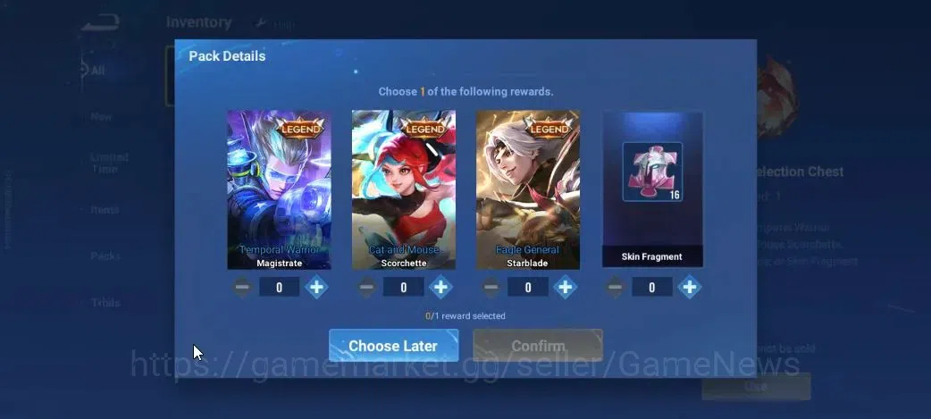 Honor of Kings Accounts Hero 7|Starter with Legend Skin Selection Chest(Di image 4