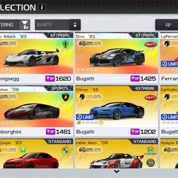 Racing Master Accounts SEA|Lvl 16|3 PL (Jesko Attack,Divo '21,Reventon) +40 Etc Cars|167K Gold + 27039 DM|Log