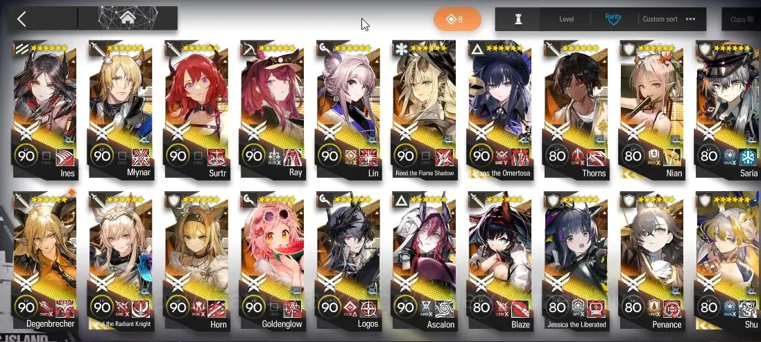 Arknights Accounts Lv 120|323 Op+96 Skin|8k+ Oru|16 Limited|Ela,Kirin image 5