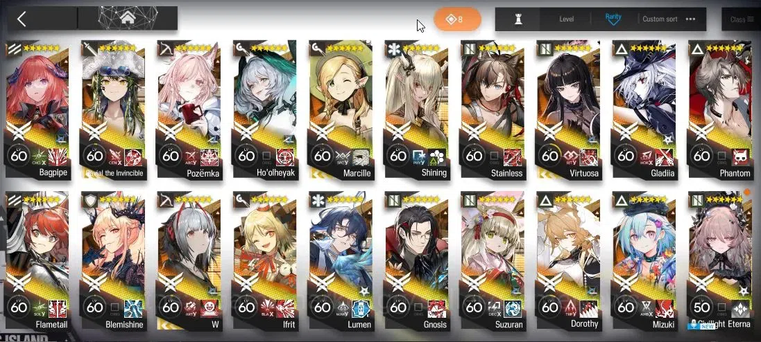Arknights Accounts Lv 120|323 Op+96 Skin|8k+ Oru|16 Limited|Ela,Kirin image 7