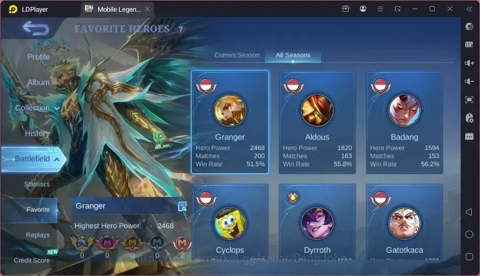 Mobile Legends: Bang Bang Accounts Global|Skin 162|Expert|Collector Natalia|Collab Cy image 14