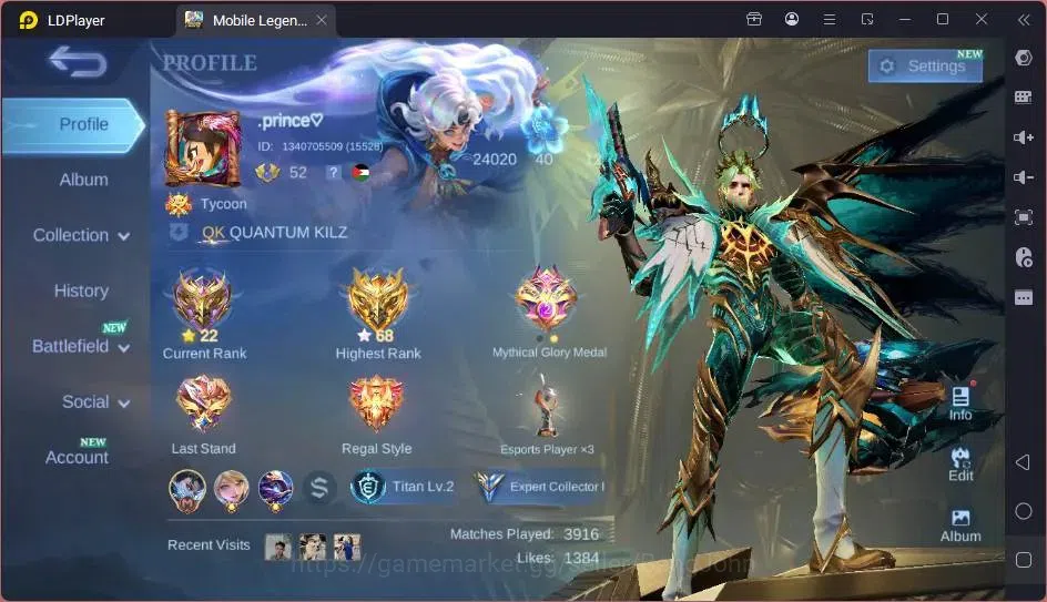 Mobile Legends: Bang Bang Accounts Global|Skin 162|Expert|Collector Natalia|Collab Cy image 17