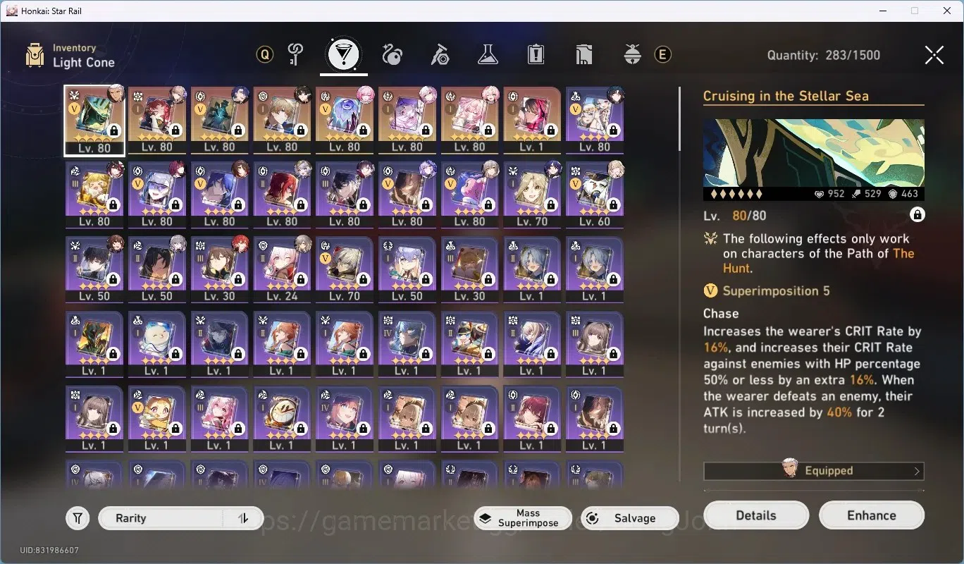 Honkai Star Rail Accounts ASIA|TL 70|16 Char Limited [Evernight+(Sign), Hyac image 3