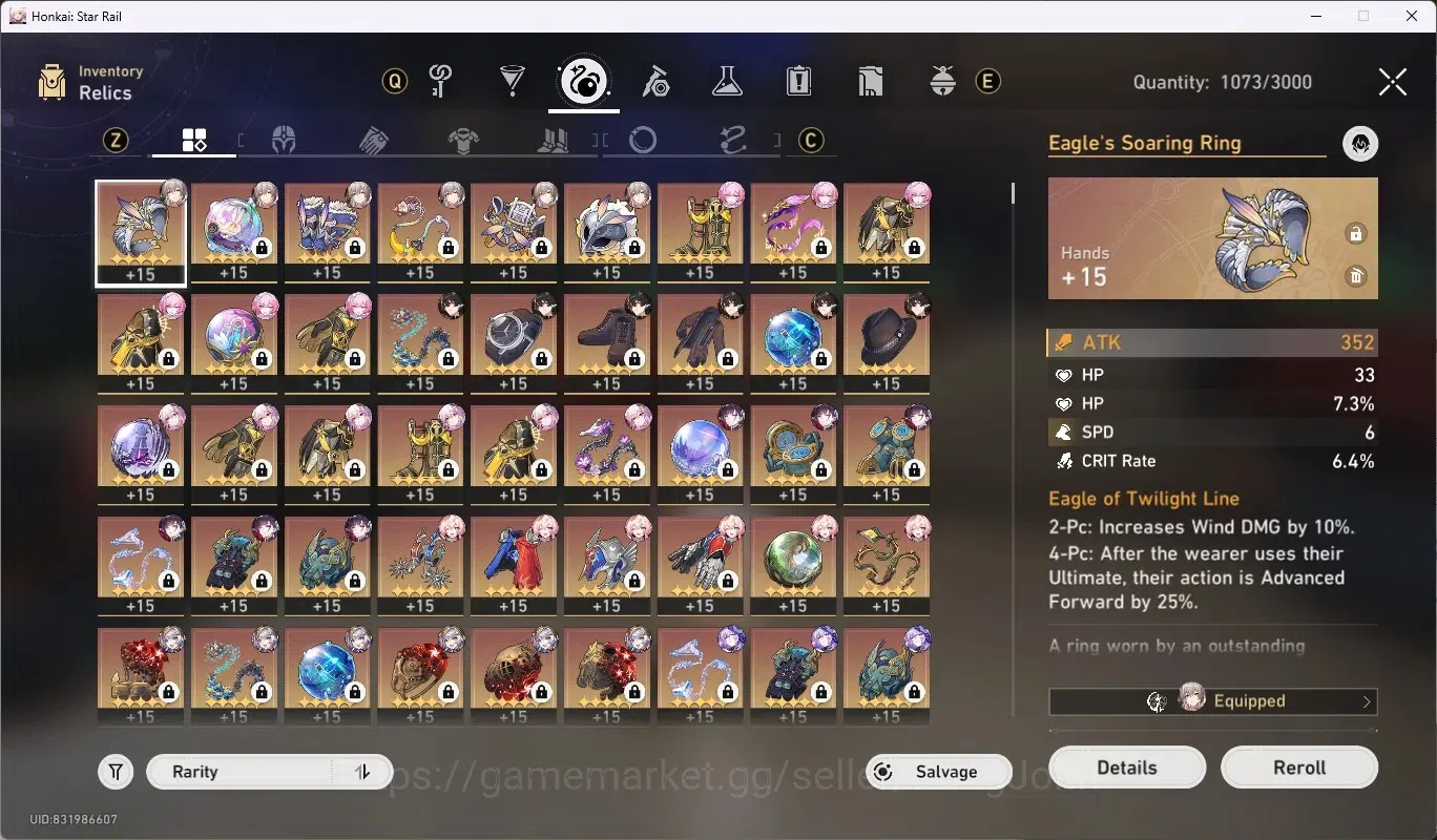 Honkai Star Rail Accounts ASIA|TL 70|16 Char Limited [Evernight+(Sign), Hyac image 4