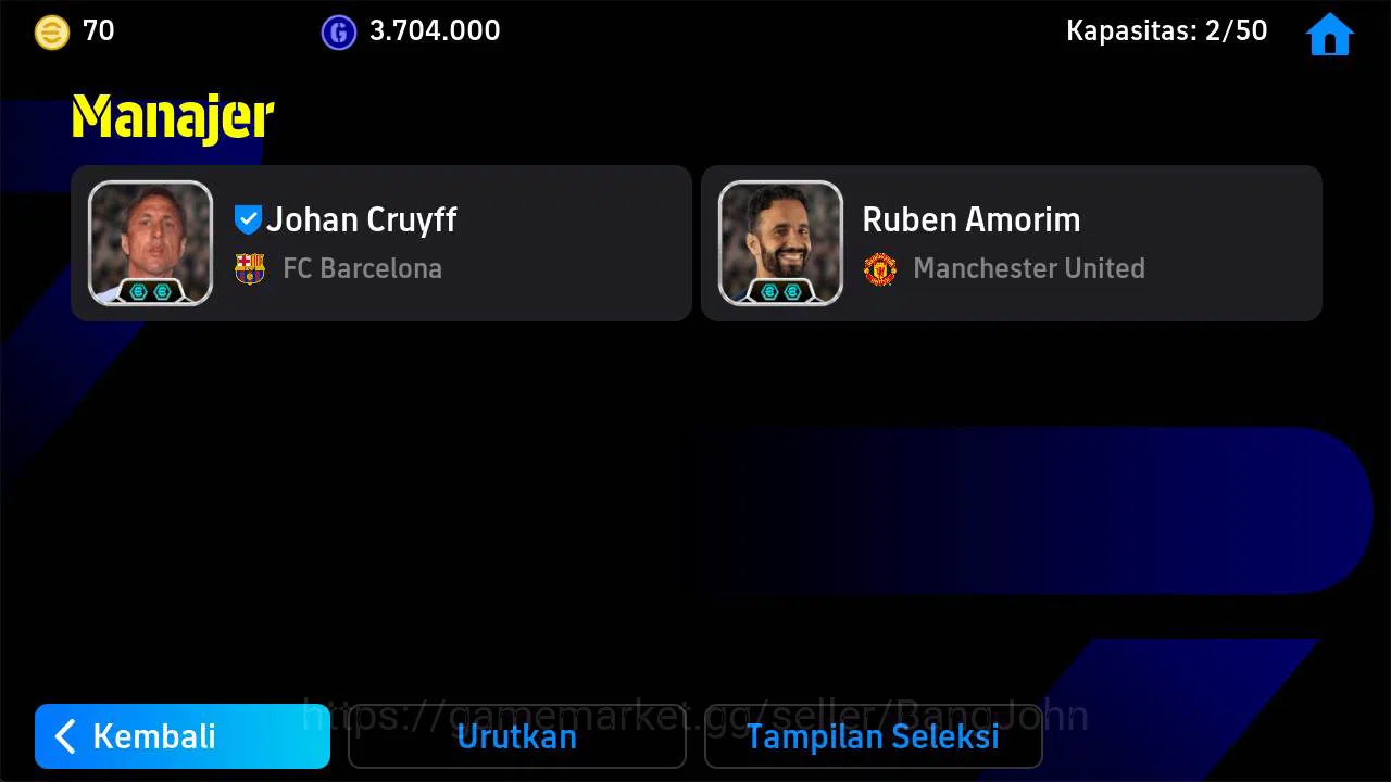 eFootball Accounts power 3173 | nesta epic, albert ferrer epic, omar image 3