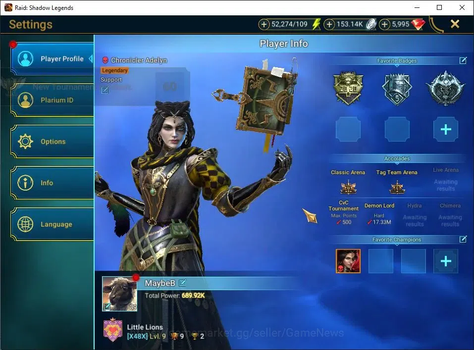 Raid: Shadow Legends Accounts Lv39 689K Power|1 Mythic(Siegfrund)|22 Legend(Sola image 2