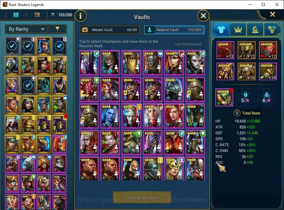 Raid: Shadow Legends Accounts Lv39 689K Power|1 Mythic(Siegfrund)|22 Legend(Sola image 7