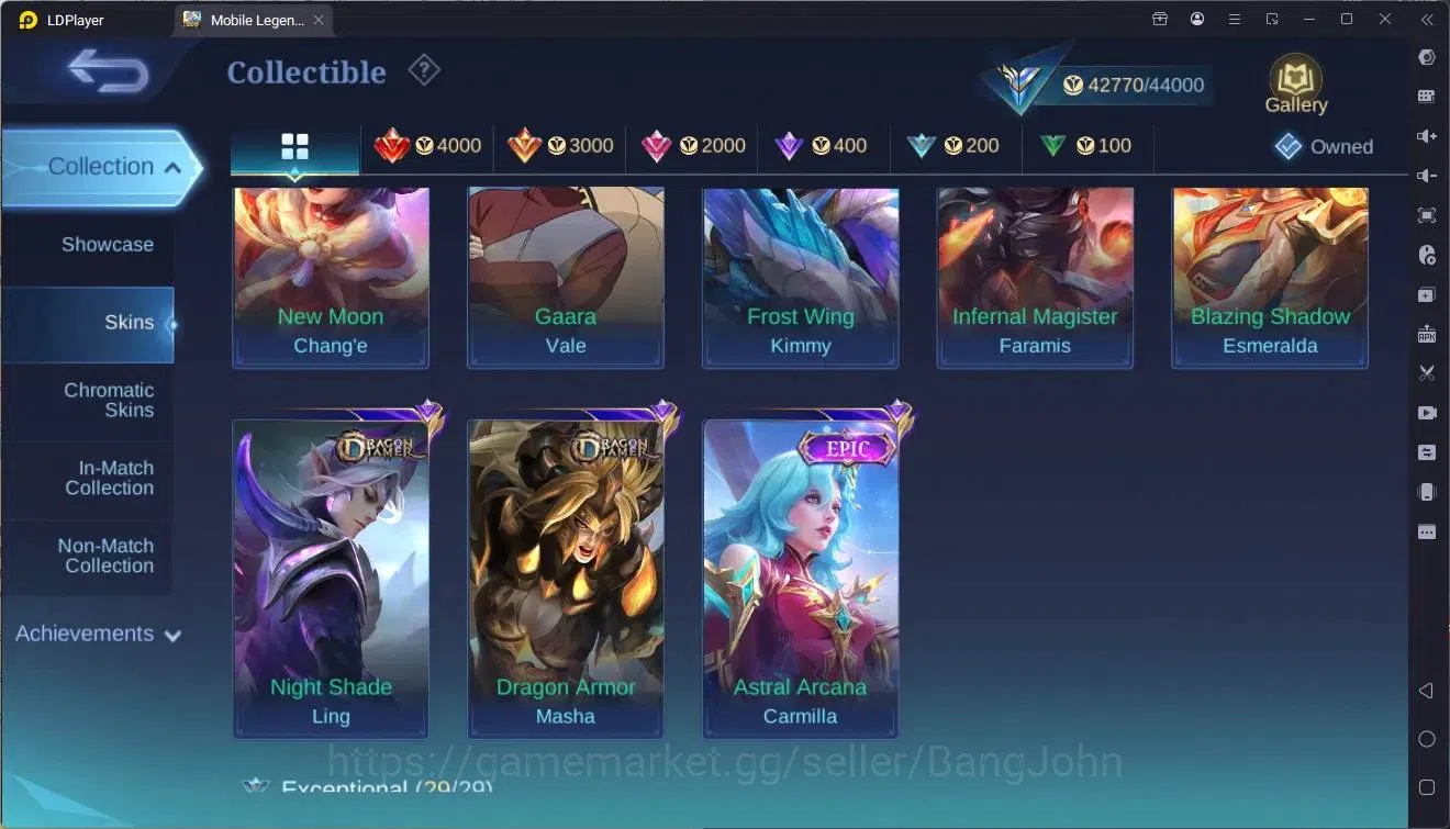 Mobile Legends: Bang Bang Accounts Global|Hero 101|Skin 176|Expert|Soul Vessels Aamon image 6